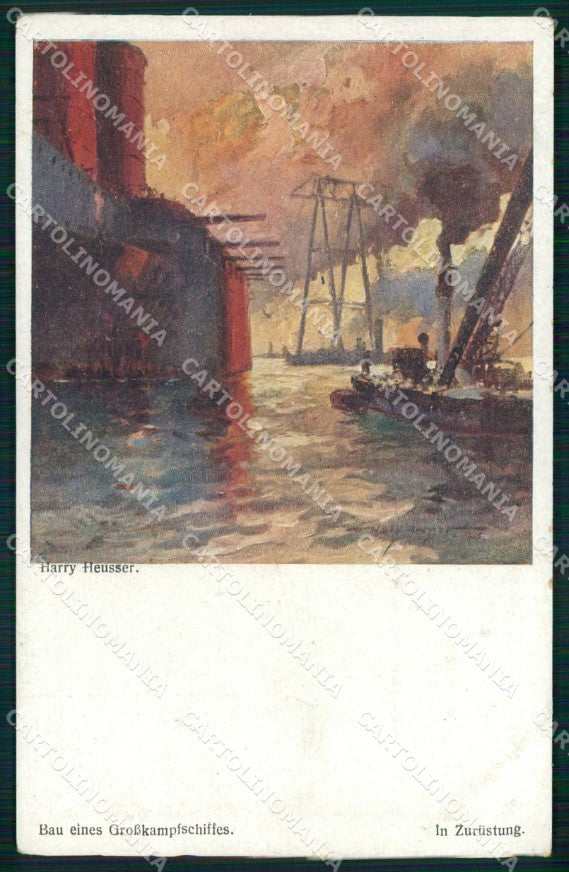 WW1 Austrian Propaganda Marine Roten Kreuzes H. Heusser cartolina XB6963 – fronte