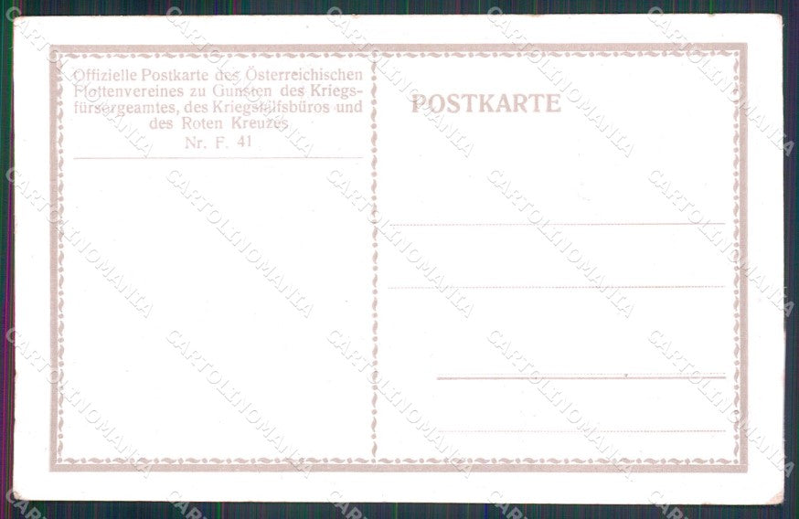 WW1 Austrian Propaganda Marine Roten Kreuzes H. Heusser cartolina XB6963 – retro