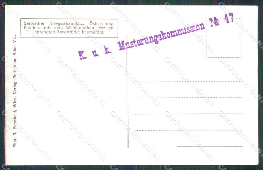 WW1 Austrian Propaganda Serbischer Kriegsschauplatz Serbia cartolina XB6973 – retro