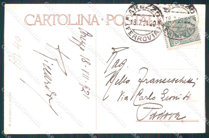 Propaganda Italiana Pro Prigionieri Impero Romano Cisari cartolina XB6988 – retro
