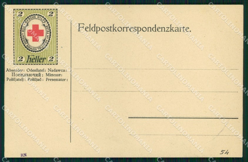 Intero Postale Austriaco Feldpostkorrespondenkarte 2 Heller cartolina XB6990 – fronte