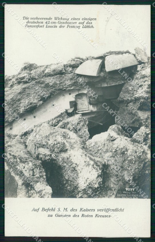 WW1 WWI German Propaganda Eroberung von Lüttich Photo cartolina XB6995 – fronte
