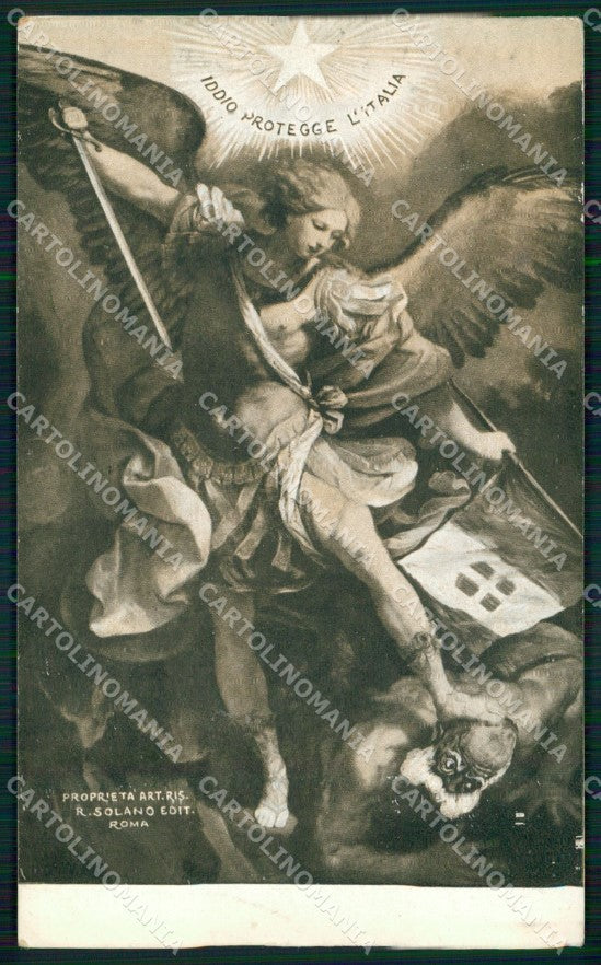 Artist Signed Illustratori WWI Propaganda Alpini Villani cartolina XB7004 – fronte