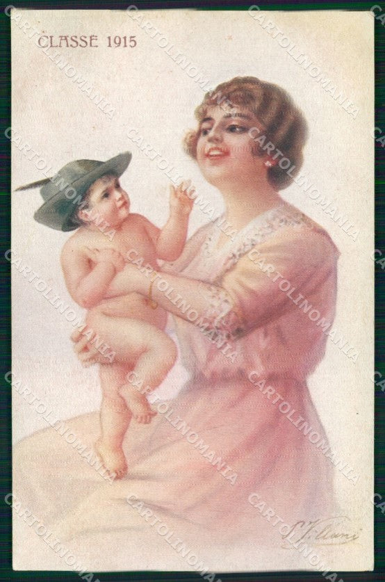 Artist Signed Illustratori WWI Propaganda Cavalleria Villani cartolina XB7005 – fronte