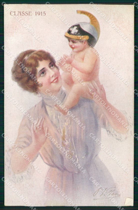 Artist Signed Illustratori WWI Propaganda Fanteria Villani cartolina XB7006 – fronte