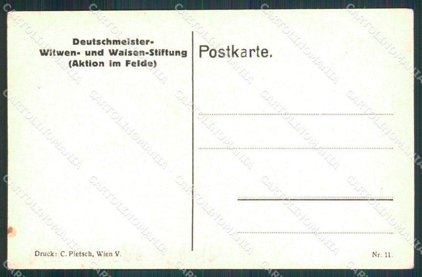 Militari Soldaten Rudolf Kristen Karikatur 11 cartolina XB7028 – retro