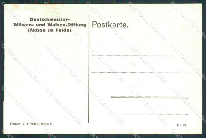 Militari Soldaten Rudolf Kristen Karikatur 27 cartolina XB7029 – retro