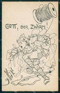 Militari Soldaten Rudolf Kristen Karikatur 76 cartolina XB7033 – fronte