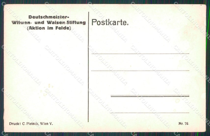 Militari Soldaten Rudolf Kristen Karikatur 76 cartolina XB7033 – retro