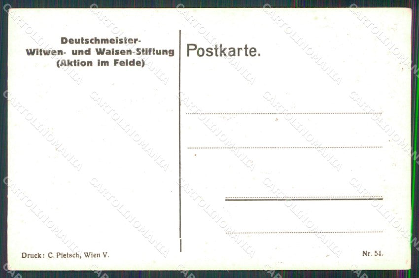 Militari Soldaten Rudolf Kristen Karikatur 54 cartolina XB7034 – retro