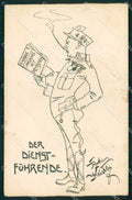 Militari Soldaten Rudolf Kristen Karikatur 52 cartolina XB7035 – fronte