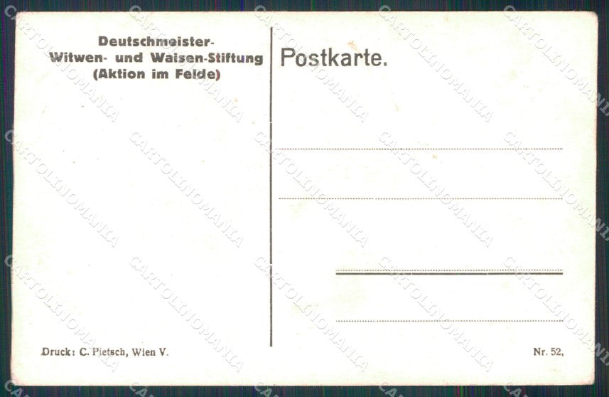 Militari Soldaten Rudolf Kristen Karikatur 52 cartolina XB7035 – retro
