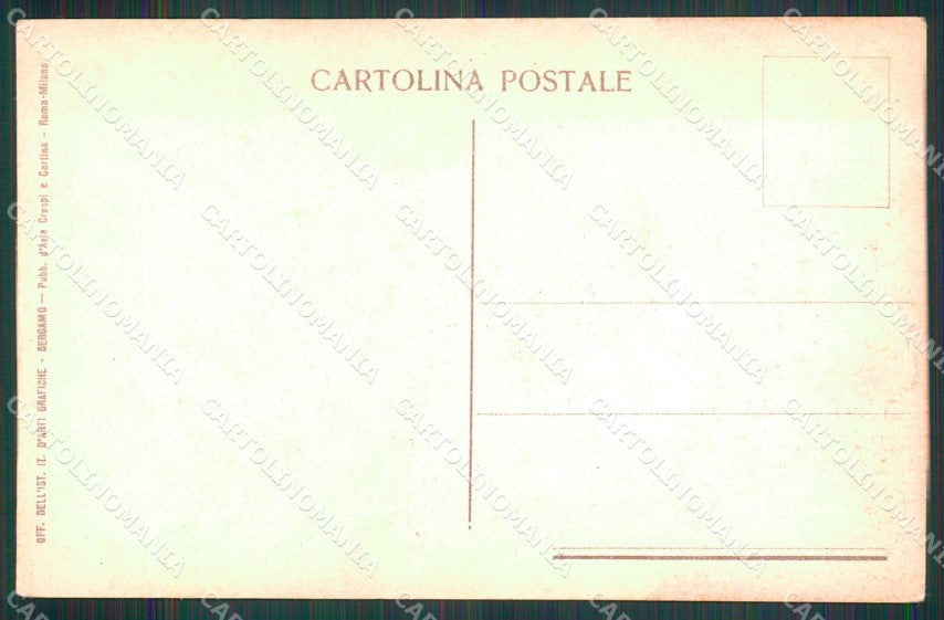WW1 WWI Propaganda Italiana Prestito Nazionale Girus PIEGHINA cartolina XB7063 – retro