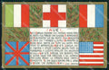 CRI Croce Rossa Italiana Lega Seminatrici di Coraggio cartolina XB7068 – fronte