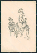 WW1 Propaganda Assistenza Bambini Tempo di Guerra Rota ABRASA cartolina XB7069 – fronte