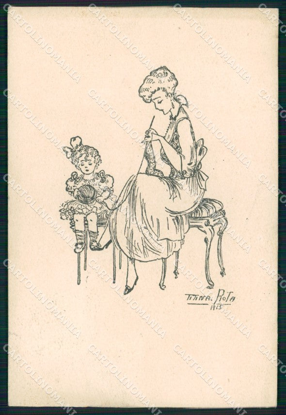 WW1 Propaganda Assistenza Bambini Tempo di Guerra Rota ABRASA cartolina XB7069 – fronte