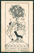 WW1 WWI Propaganda Assistenza Bambini Tempo di Guerra Bologna cartolina XB7072 – fronte