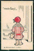 WW1 WWI Propaganda Assistenza Bambini Tempo di Guerra Attilio cartolina XB7074 – fronte