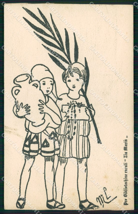 WW1 WWI Propaganda Assistenza Bambini Tempo di Guerra cartolina XB7075 – fronte
