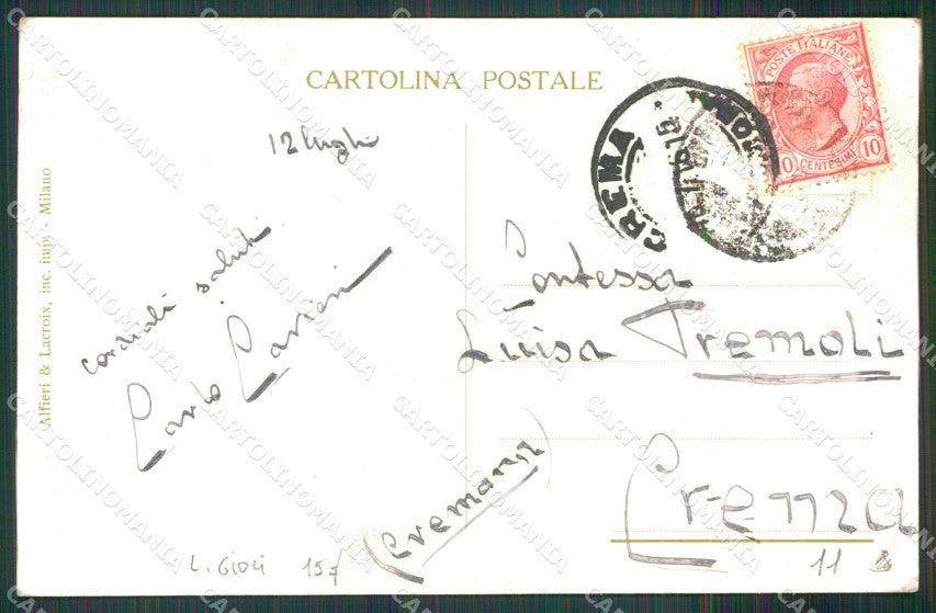 Militari 19° Reggimento Artiglieria da Campagna Gioli cartolina XB7089 – retro