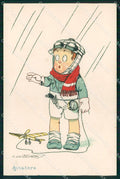 Artist Signed Illustratori WWI Propaganda Aviazione Guillermaz cartolina XB7090 – fronte