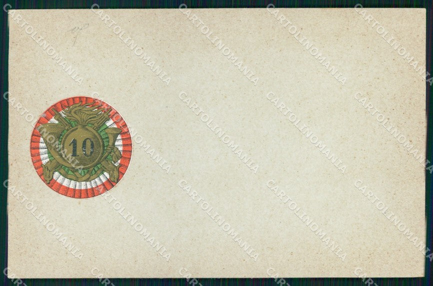 Militari 10° Reggimento Bersaglieri cartolina XB7118 – fronte