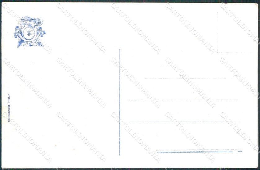 Militari 6° Reggimento Bersaglieri Carducci Bonzani cartolina XB7119 – retro