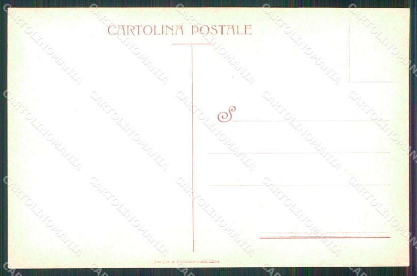 Militari 3° 5° 6° 9° Regg. 1° Batt. Bersaglieri Ciclisti cartolina XB7136 – retro