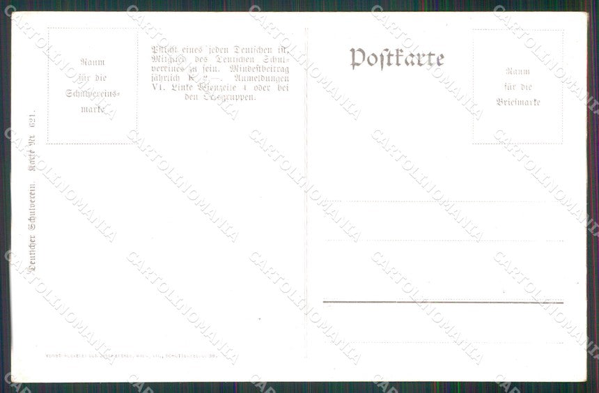 Artist Signed Illustratori Deutscher Schulverein 621 K A Wilke cartolina XB7159 – retro