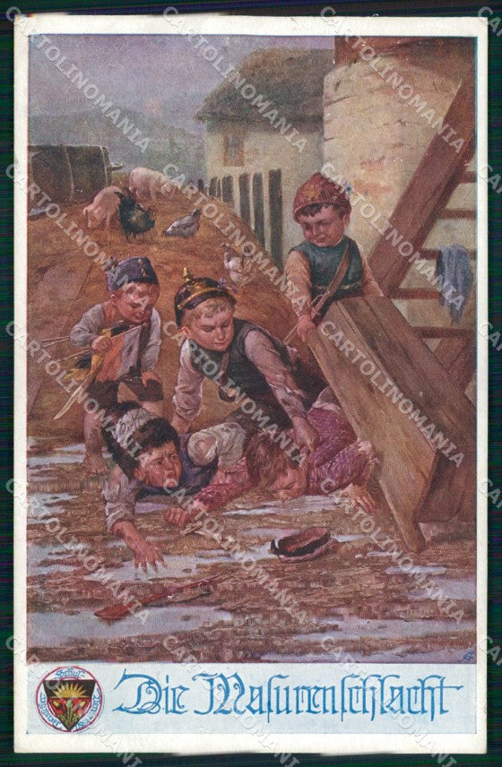 WW1 WWI Austrian Propaganda Deutscher Schulverein 751 cartolina XB7161 – fronte