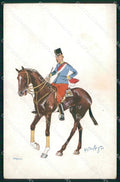 Artist Signed Illustratori Horse Soldier B K W I 748 Schonpflug cartolina XB7169 – fronte