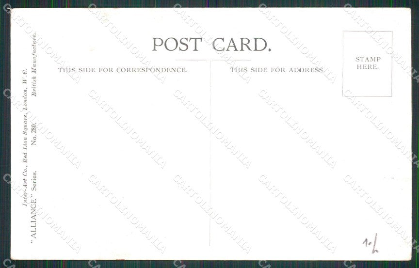 WW1 WWI British Propaganda Inter Art 280 Fred Spurgin cartolina XB7185 – retro