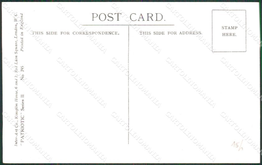 WW1 WWI British Propaganda Inter Art 795 Fred Spurgin cartolina XB7186 – retro