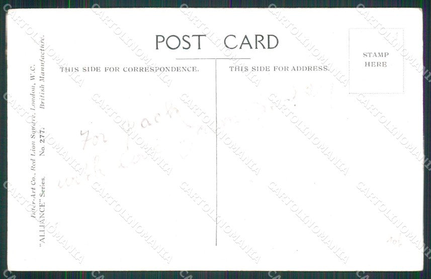 WW1 WWI British Propaganda Inter Art 277 Fred Spurgin cartolina XB7188 – retro