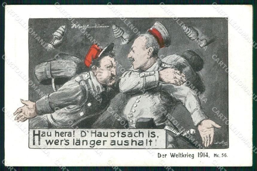 WW1 German Propaganda Soldaten Der Weltkrieg 56 K. Walliner cartolina XB7206 – fronte