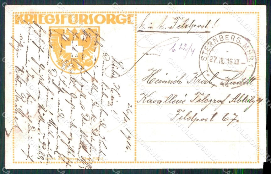 WW1 German Propaganda Deutsche Artillerie Roland Strafer cartolina XB7212 – retro