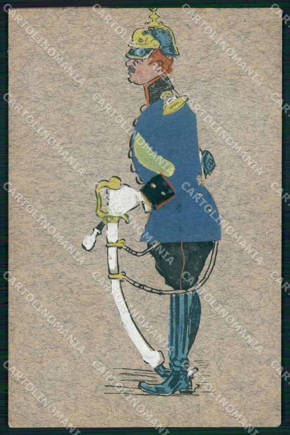 Militari Military German Uniform cartolina XB7218 – fronte