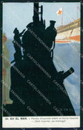 WW1 WWI Propaganda Anti German En el Mar serie III cartolina XB7225 – fronte