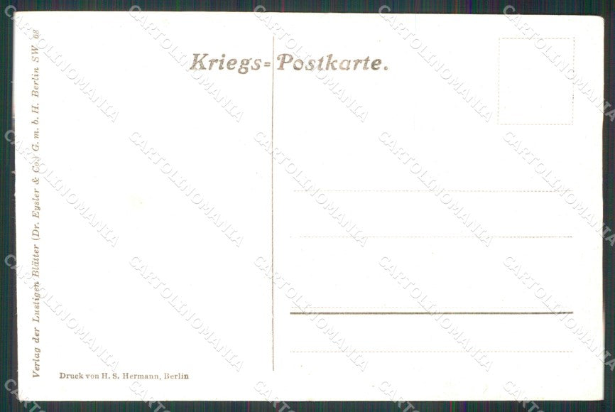 WW1 WWI German Propaganda Lustigen Blatter 12 cartolina XB7241 – retro