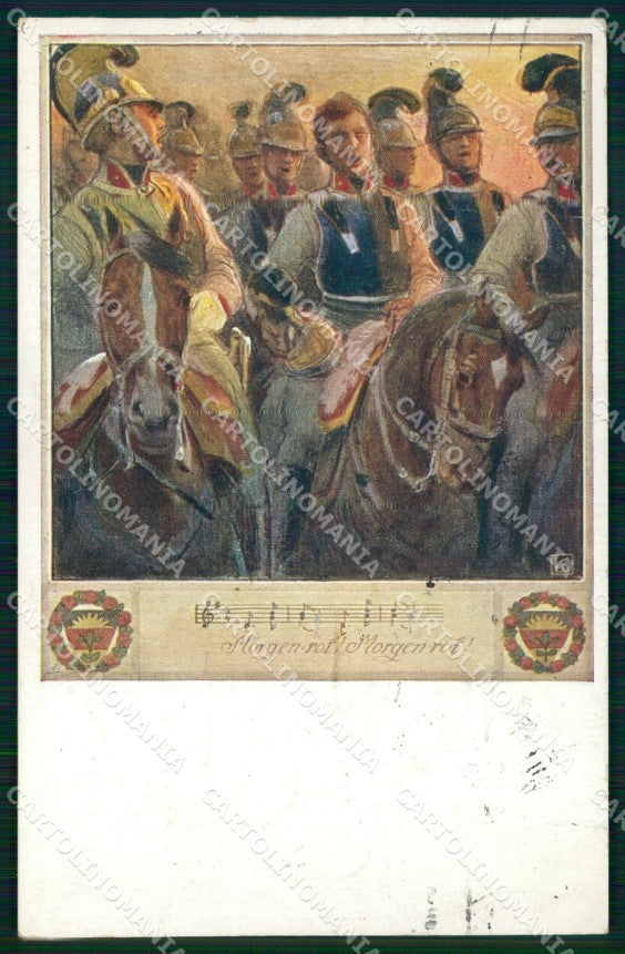 Artist Signed K. F. Gsur Dragoner Deutscher Schulverein 558 cartolina XB7260 – fronte