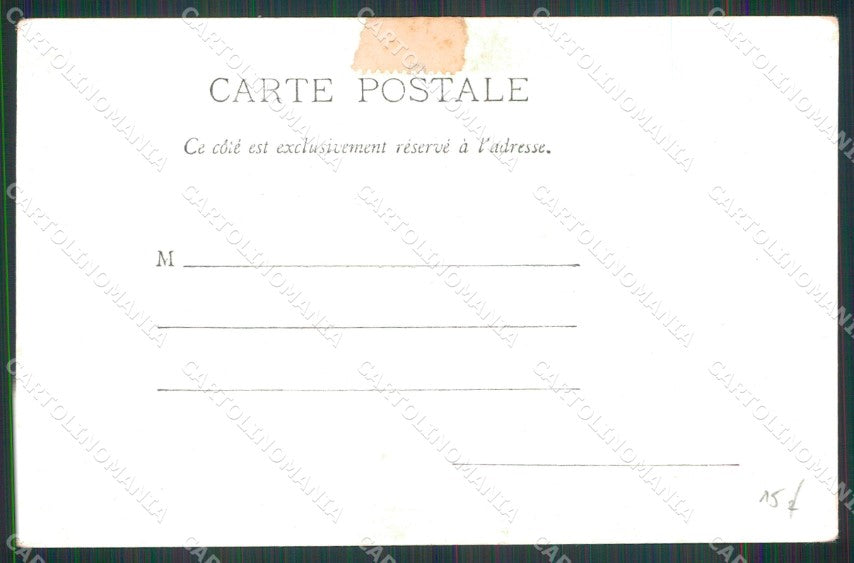 Politica France Russie 1901 Bersaglieri cartolina XB7261 – retro