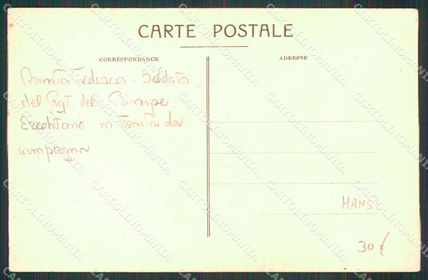 WW1 WWI French Propaganda Anti German Armee Allemande Hansi cartolina XB7265 – retro