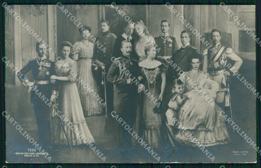 Reali Royalty Wilhelm von Preussen Cecilie NPG Photo cartolina XB7288 – fronte