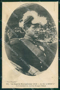 Reali Royalty Belgio Belgique Roi Albert I FORI HOLES Photo cartolina XB7291 – fronte