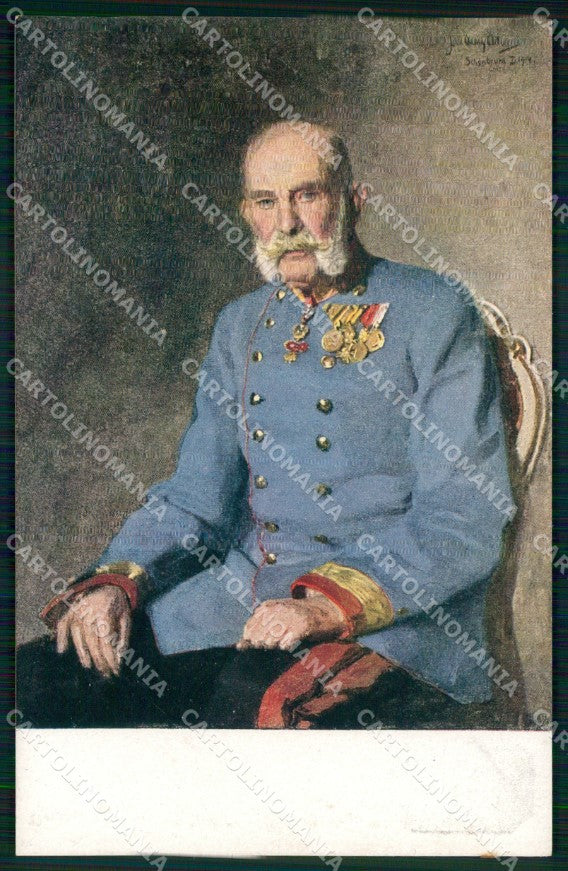 Reali Royalty Kaiser Franz Joseph cartolina XB7305 – fronte