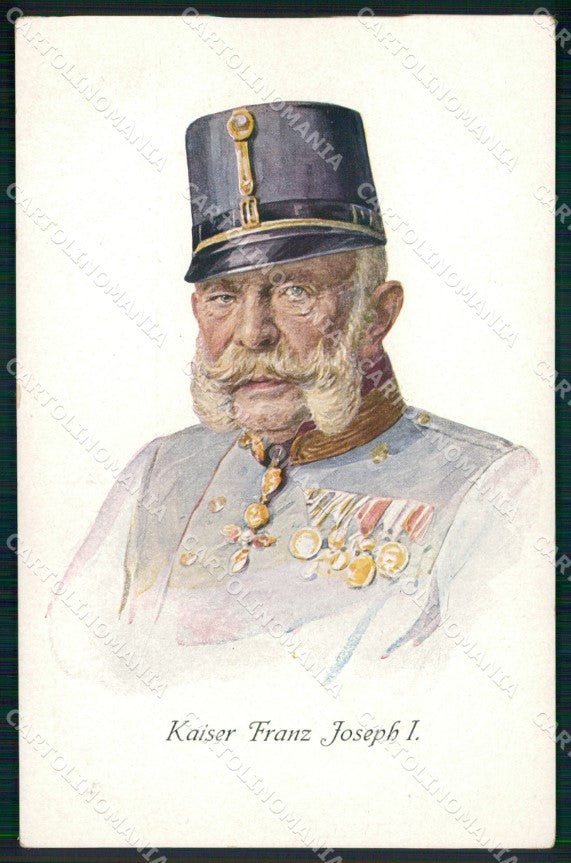 Reali Royalty Kaiser Franz Joseph cartolina XB7314 – fronte