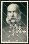 Reali Royalty Kaiser Franz Joseph Photo cartolina XB7318 – fronte