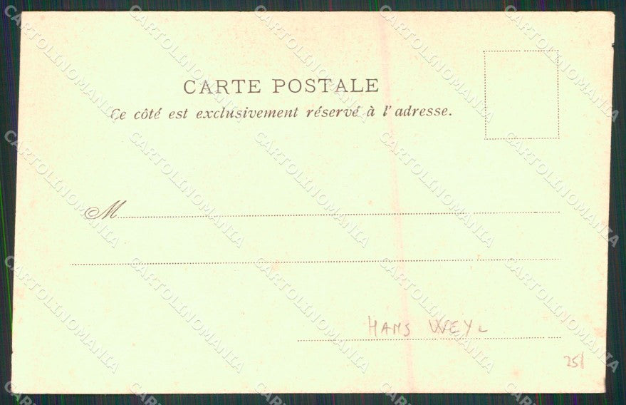 Reali Savoia Umberto I Hans Weyl cartolina XB7329 – retro