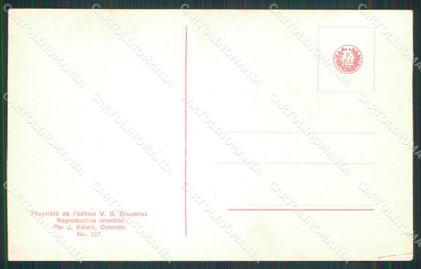 Reali Royalty Leopold Charles de Belgique Photo cartolina XB7336 – retro