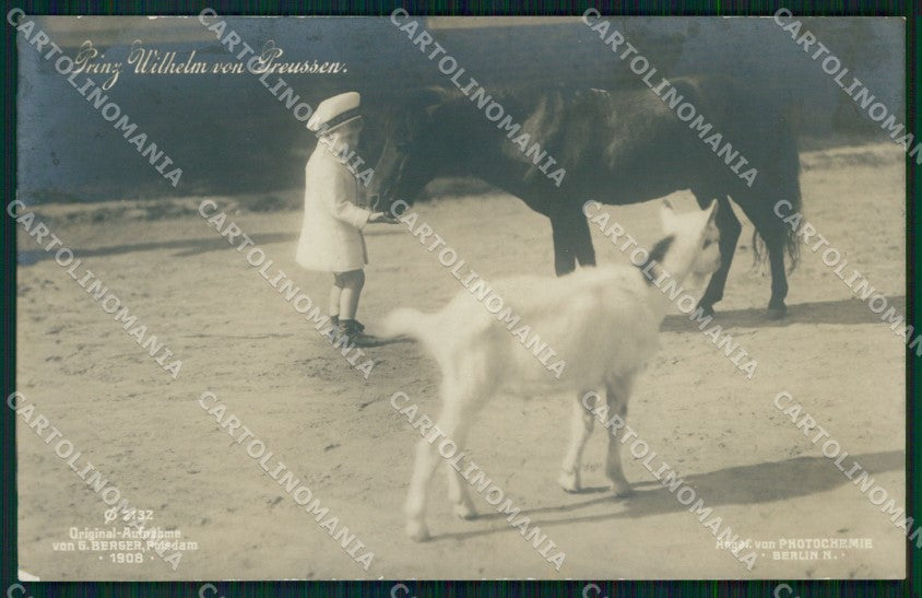 Reali Royalty Prinz Wilhelm von Preussen Photo cartolina XB7343 – fronte